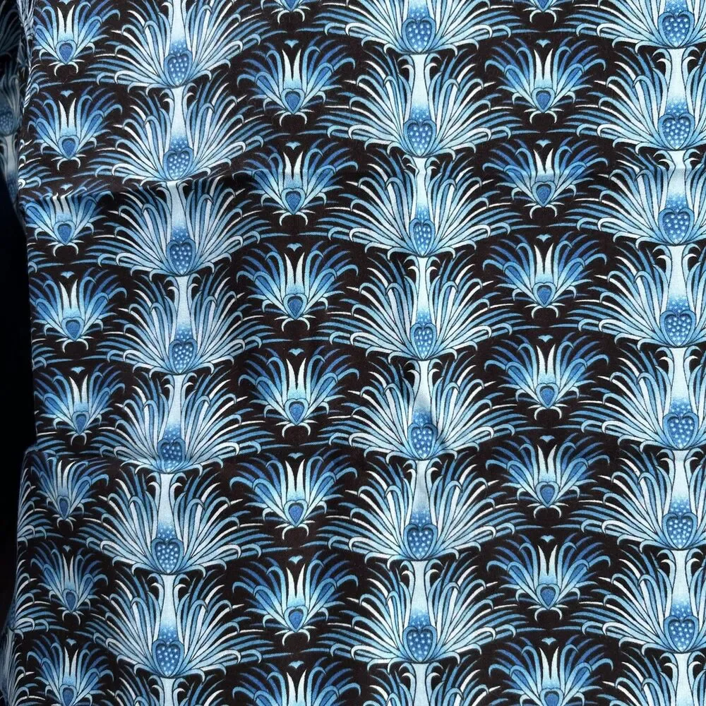 Return To Atlantis Jason Yenter In The Beginning Cotton Quilting Fabric Blue